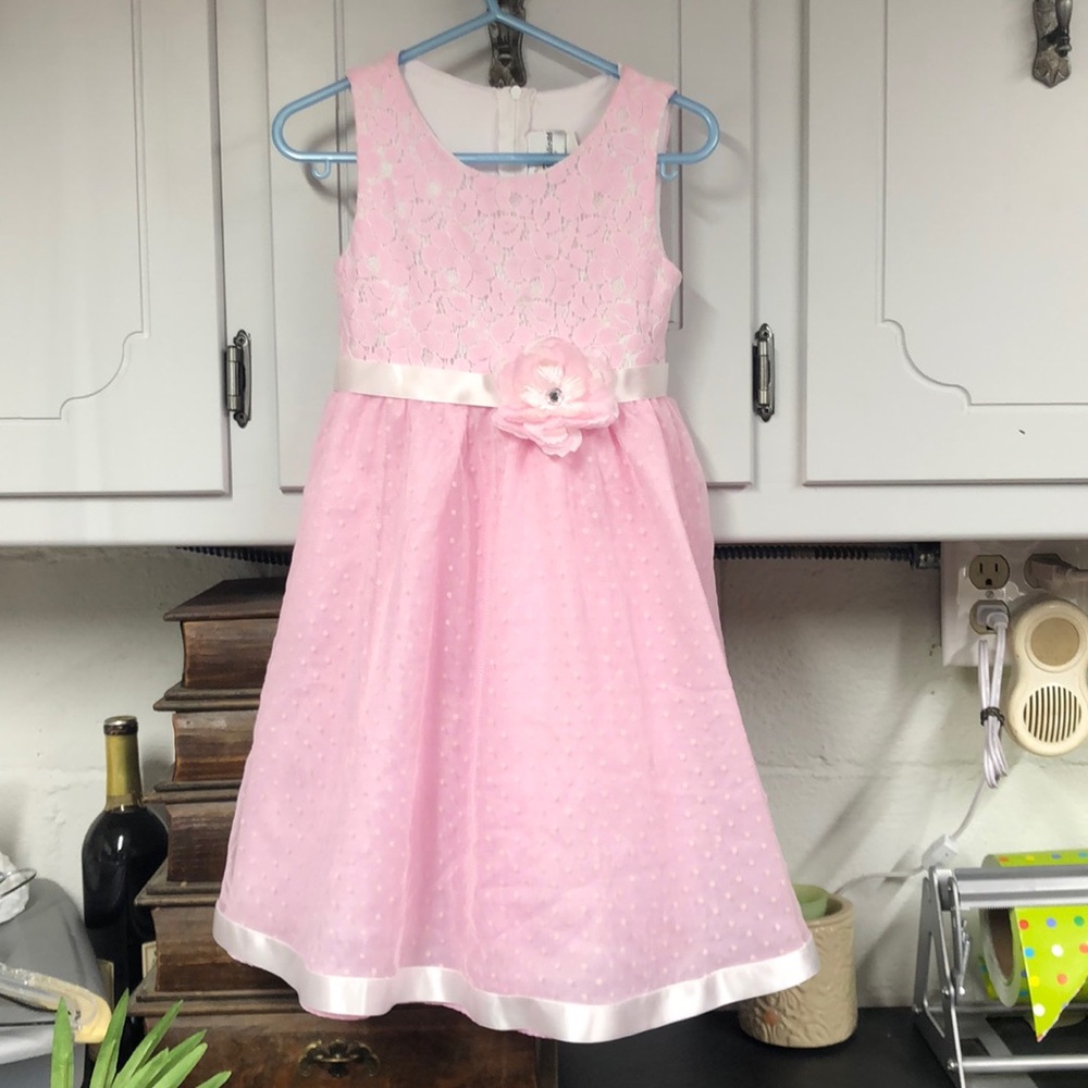 Rare Editions little girls dress pink size 4